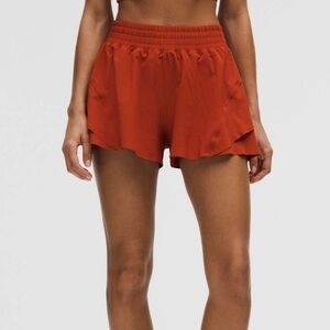 Lululemon Shake It Out High-Rise Running Short 2.5" Autumn Rust